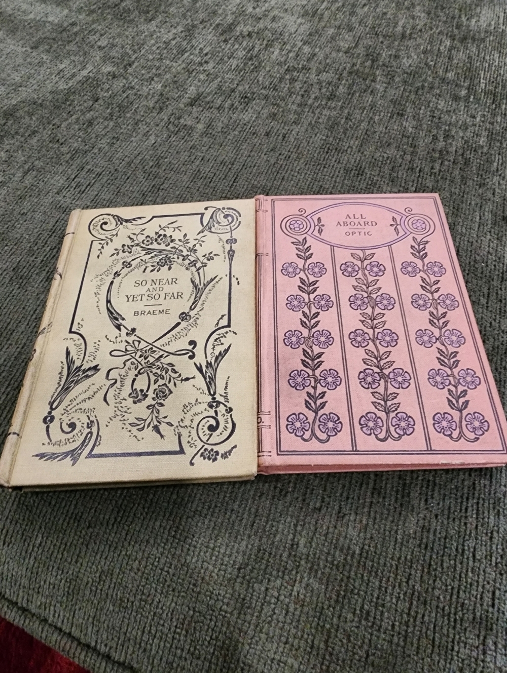 Small Floral Antique Books